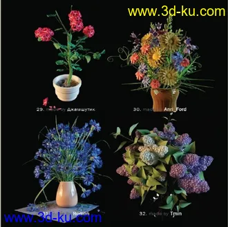 3D打印模型花的图片