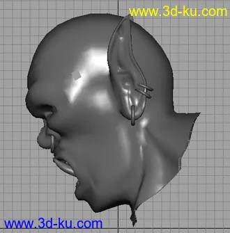 3D打印模型兽头！喜欢做头部的可以参考下（mb文件）的图片