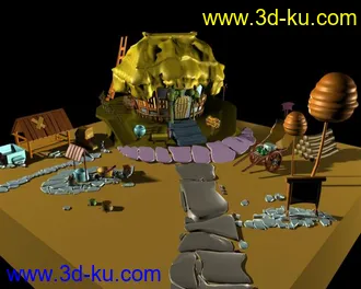 3D打印模型动画游戏场景的图片