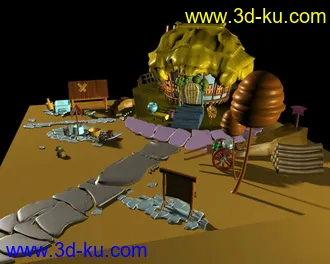3D打印模型动画游戏场景的图片