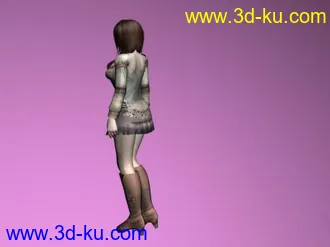 3D打印模型可人MM+性感无底裤，，，嘻嘻嘻的图片