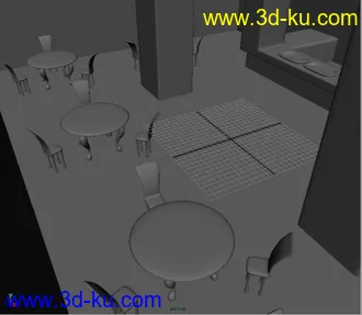3D打印模型餐厅的图片