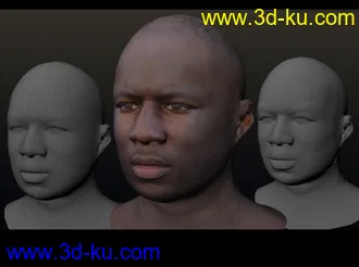 3D打印模型打造真实  黑人头像的图片