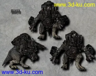 3D打印模型战争机器四大BOSS之   巨龙兽.的图片