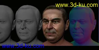 3D打印模型maya打造写实头像的图片