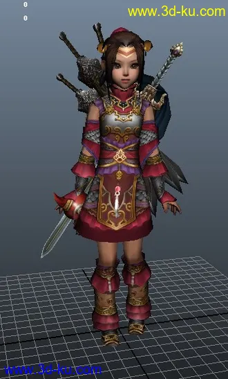 3D打印模型剑侠 3-小剑纯  纯阳的图片