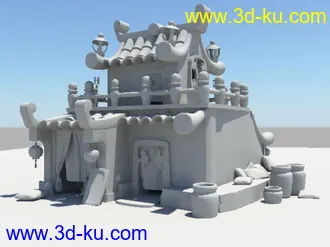 3D打印模型房子的图片