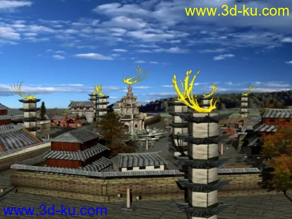 超大古建筑模型的图片1