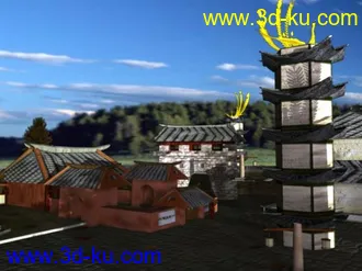 3D打印模型超大古建筑的图片