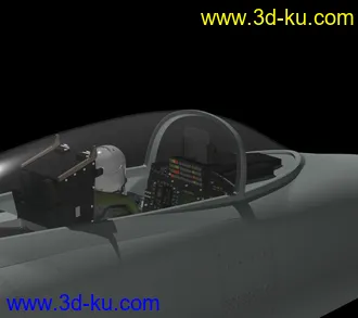 3D打印模型自制 迟来的歼10 飞机高模 (有仪表)的图片