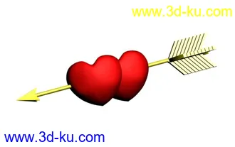 3D打印模型一箭穿心，有爱的和想爱的，收！嘿嘿！的图片
