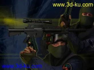 3D打印模型美军M4A1完整配备枪模的图片
