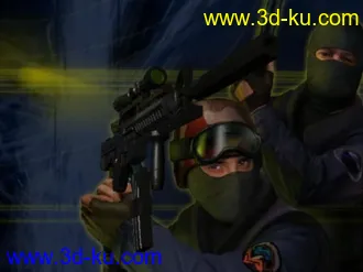3D打印模型美军M4A1完整配备枪模的图片