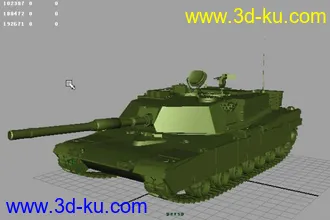 3D打印模型现代主战坦克的图片