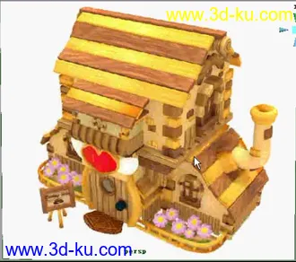 3D打印模型一个爱心小屋的图片