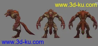 3D打印模型狼人的图片