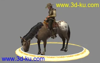 3D打印模型西部牛崽加部分场景,申请加分，加分多的话，后续补上其它的的图片