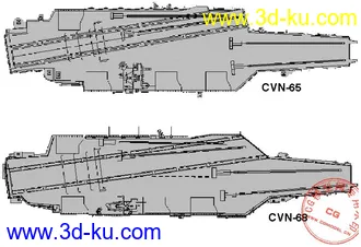 3D打印模型自製cvn65空母.....的图片
