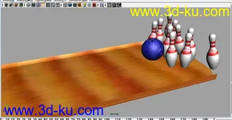 3D打印模型简单保龄球动画效果的图片