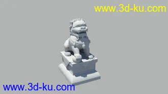 3D打印模型石狮子的图片