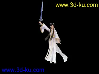 3D打印模型诛仙 陆雪琪MOD 有舞剑动作的图片