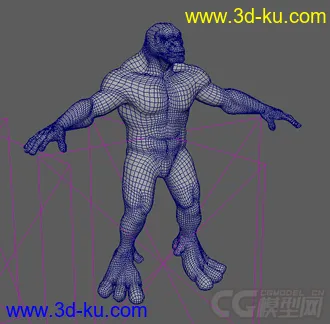 3D打印模型MAYA怪物精模(原创求加精!)的图片