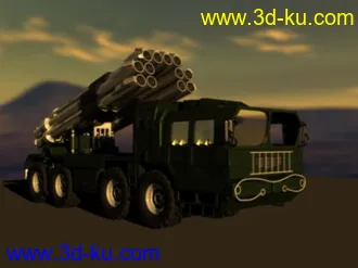 3D打印模型好像是中国的··某种导弹发射车··随便照图做的的图片