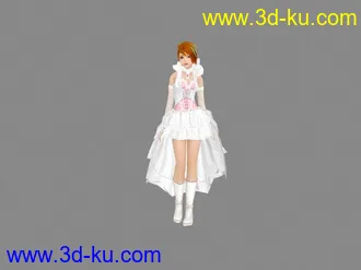 3D打印模型婚纱丽人  不知道有没传过  我就没看到  有的话就不好意思了的图片