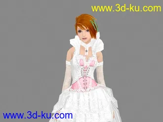 3D打印模型婚纱丽人  不知道有没传过  我就没看到  有的话就不好意思了的图片