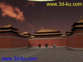 3D打印模型别人做的简单版故宫的图片