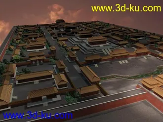 3D打印模型别人做的简单版故宫的图片