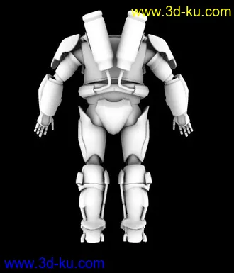 3D打印模型最新练习作品机器人，请高手多多指教的图片