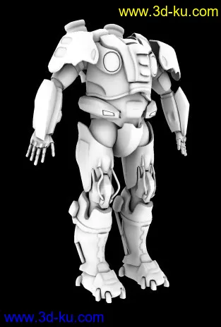 3D打印模型最新练习作品机器人，请高手多多指教的图片