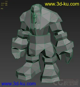 3D打印模型wow石人的图片