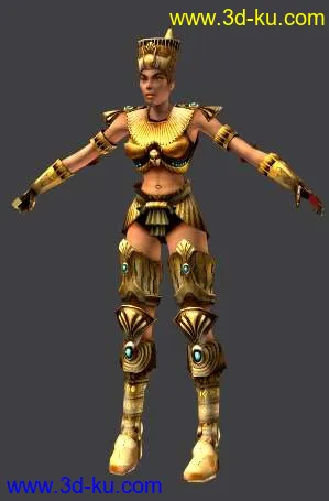 带骨骼蒙皮的LOWPOLY人物模型~`的图片