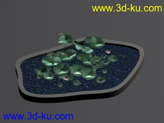 3D打印模型绝非一般的荷花！！带贴图的！！的图片