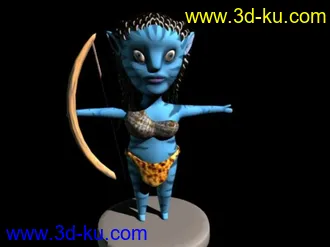3D打印模型Q版阿凡达他妹！！在校时作品..的图片