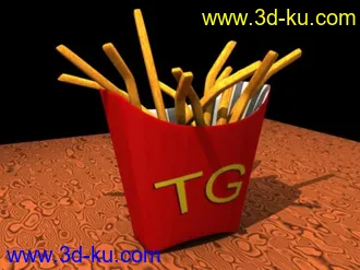 3D打印模型自制薯条的图片