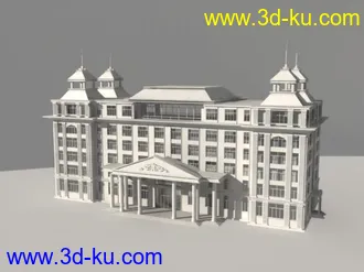 3D打印模型欧式办公楼!的图片