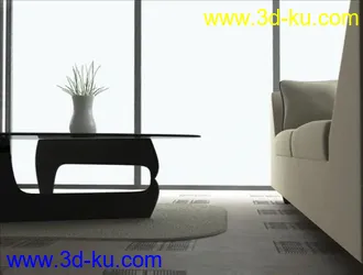 maya做的室内场景模型，有灯光的图片