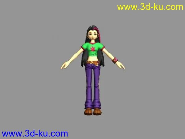 FusionFall - 魔法少女 阿眉模型的图片1