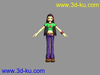 3D打印模型FusionFall - 魔法少女 阿眉的图片