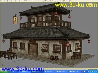 3D打印模型游戏场景——酒店（不知有没有人发过）的图片