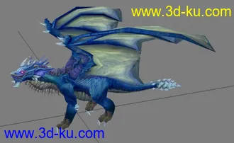 3D打印模型动物：蓝龙卡雷苟斯的图片