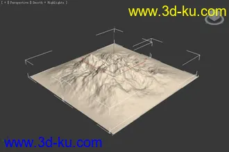 3D打印模型随便雕的几座山  3ds 文件的图片