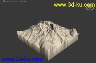 3D打印模型随便雕的几座山  3ds 文件的图片