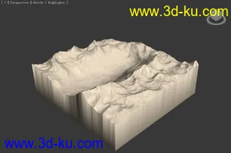 3D打印模型随便雕的几座山  3ds 文件的图片
