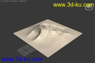 3D打印模型随便雕的几座山  3ds 文件的图片
