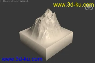 3D打印模型随便雕的几座山  3ds 文件的图片