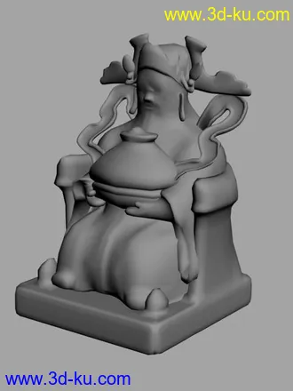 3D打印模型财神像的图片